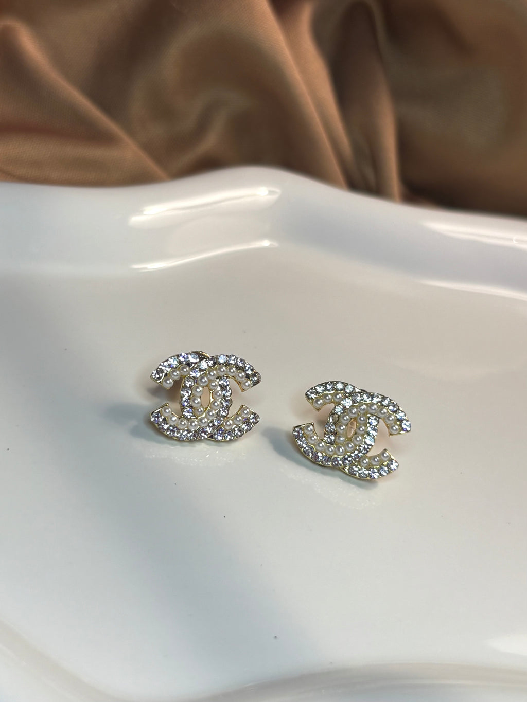 Bridal earrings.