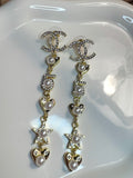 Celeste Pearl drop earrings.