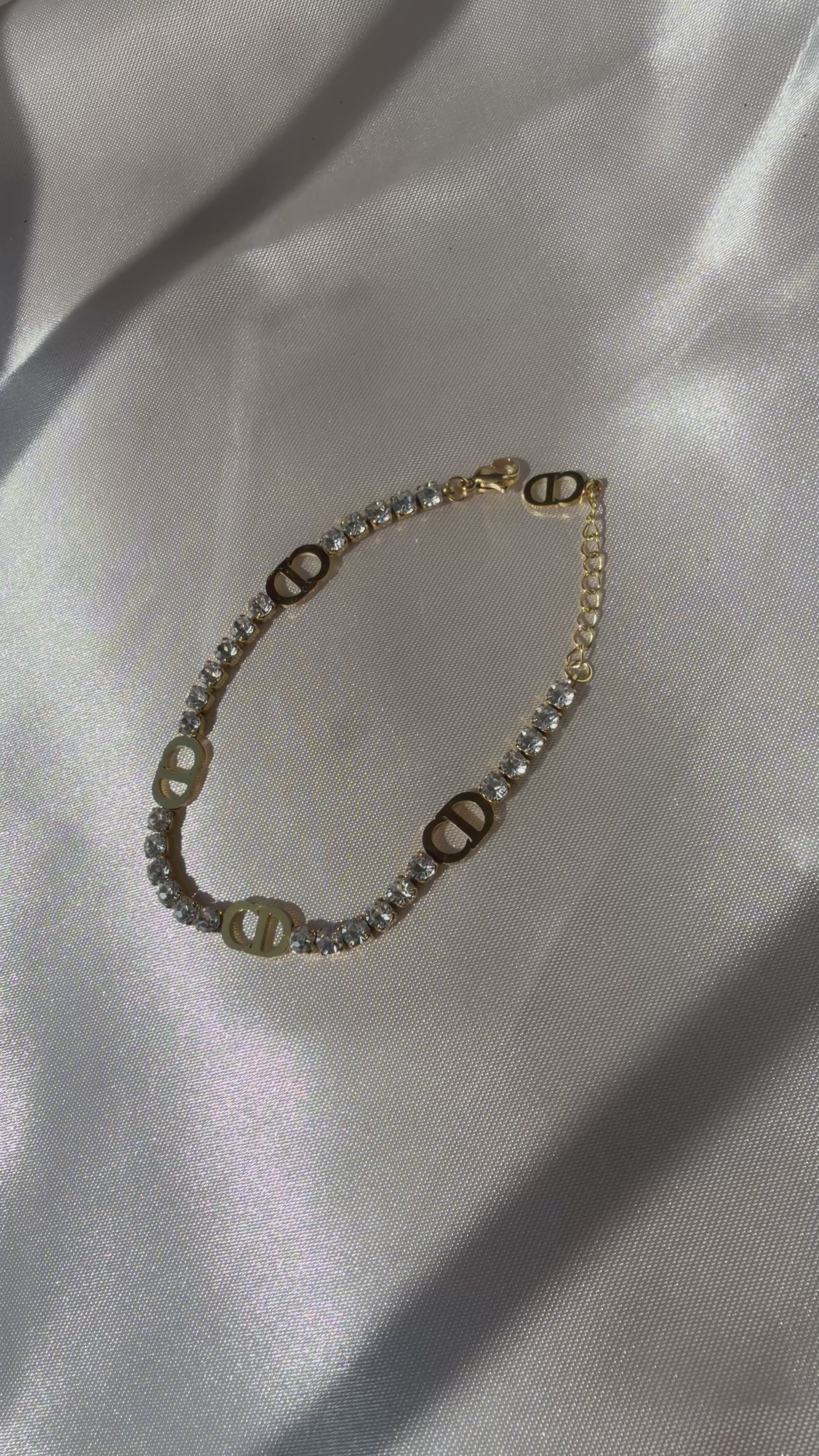 Crystal D bracelet.